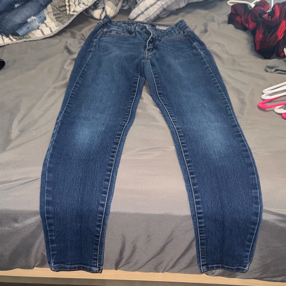 Aeropostale Dark Blue Straight Leg Women's Jeans